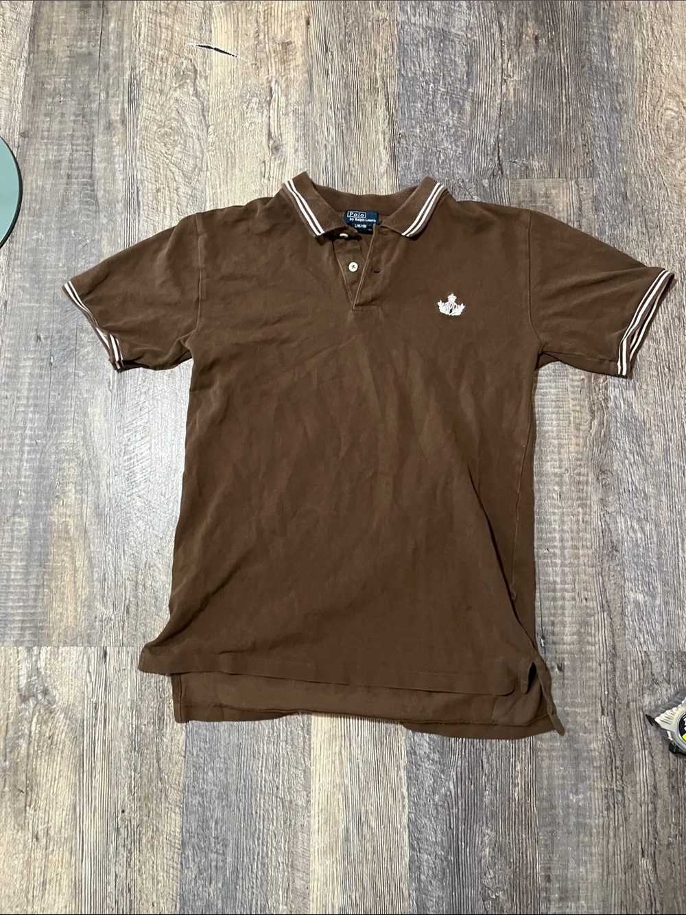 Ralph Lauren Brown Polo with White Trim